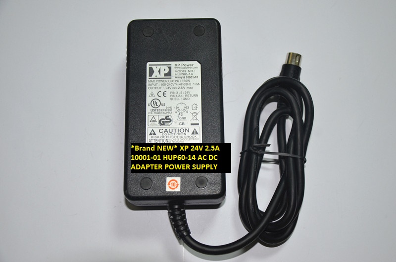 *Brand NEW* HUP60-14 XP 10001-01 24V 2.5A AC DC ADAPTER POWER SUPPLY